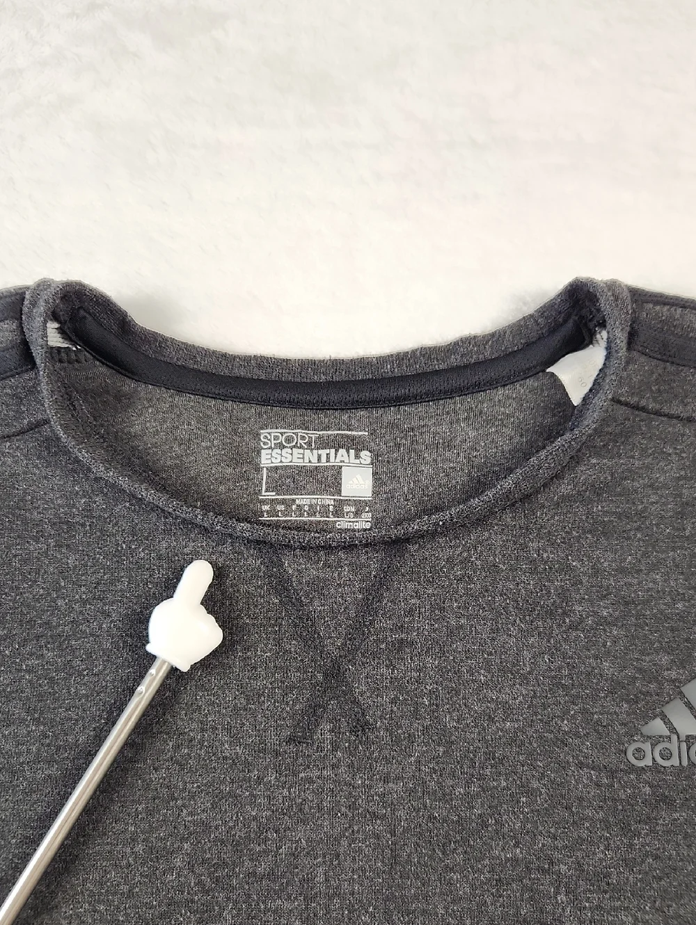 Adidas Essentials 3-Stripes Crewneck Sweatshirt Charcoal Gray Men's Large